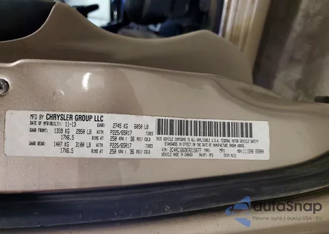 2014 Chrysler Town & Country Touring from USA, damaged, VIN 2C4RC1BG9ER215677